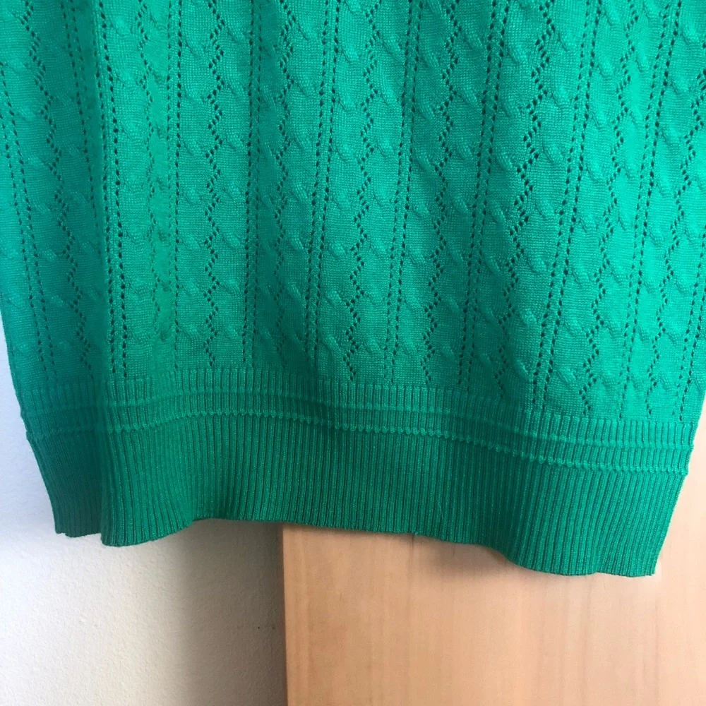 NWT Select + Trend Kelly green knit top - Picture 5 of 10